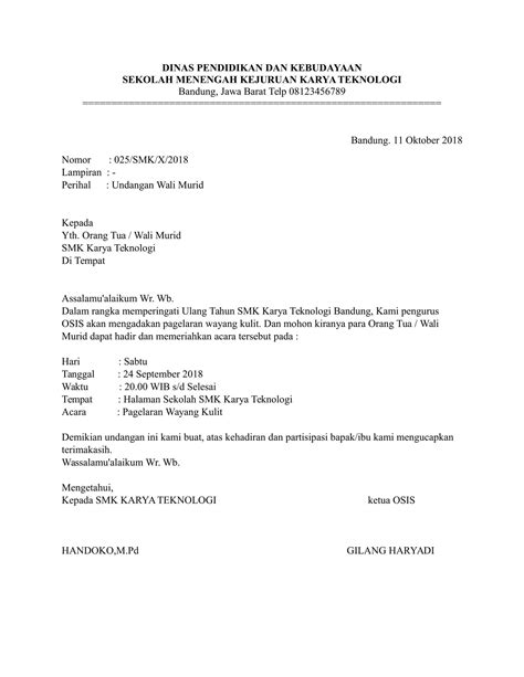 Contoh Surat Permohonan Jadi Narasumber Suratmenyuratnet