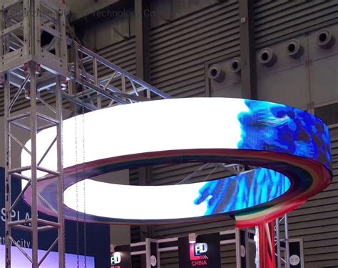 Indoor P4 Smd Full Color Flexible Led Screen With Soft Led Display