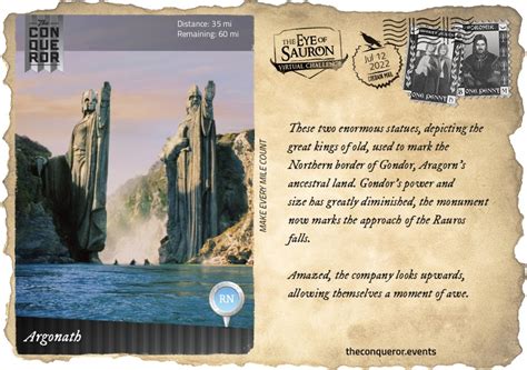 Letters To Cassi And Other Folks Eye Of Sauron Argonath