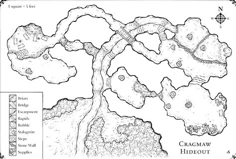 Cragmaw Hideout Map Pdf Adams Printable Map