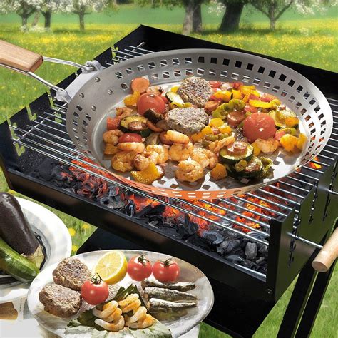 In australia and uk barbie, in south africa braai) is a cooking method, a cooking device, a style of food. Stainless Steel BBQ Grill Pan | Gifts.co.uk