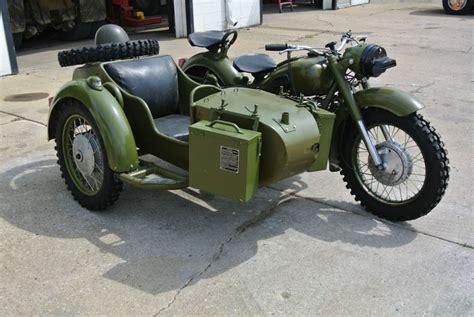 Dnepr Mb750 Russian Military Motorcycle With Side Car Military
