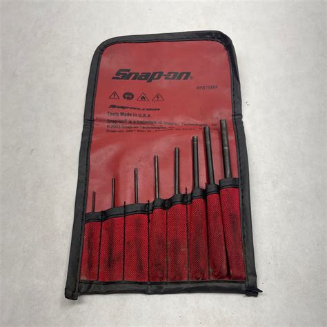Snap On 8pc Roll Pin Punch Set Ppr708bk Shop Tool Swapper