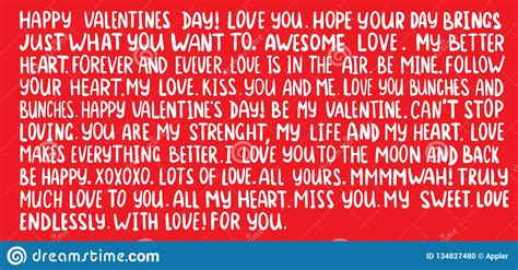 Handwritten Lettering To Valentines Day Stock Vector Illustration Of