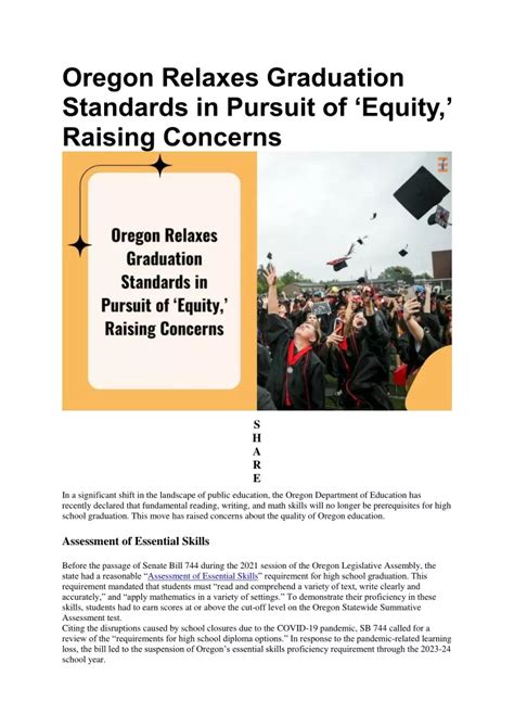 ppt oregon education relaxes graduation standards in pursuit of ‘equity raising co