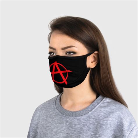 Anarchy Symbol Face Mask Punk Rock Mask Reusable Washable Etsy