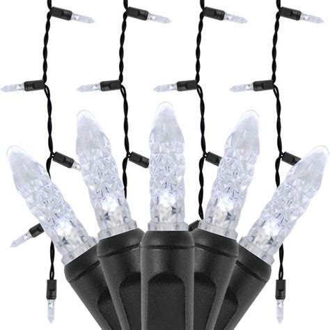 70 Led Icicle Lights Waterproof Ip67 Cool White Black Wire Cool