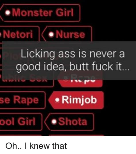 Monster Girl Netori Nurse Licking Ass Is Never A Good Idea Butt Fuck It