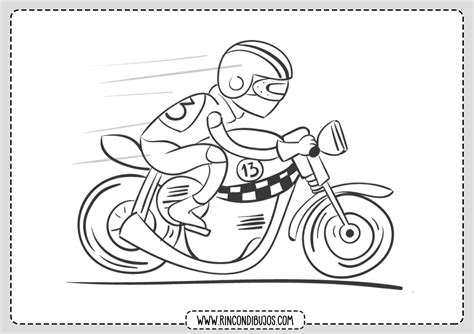 Colorear Moto Rincon Dibujos