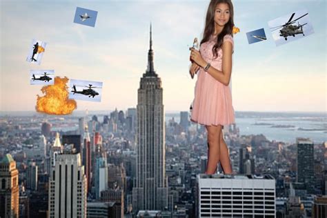 Giantess Zendaya Attacks New York By Cheeselover100 On Deviantart