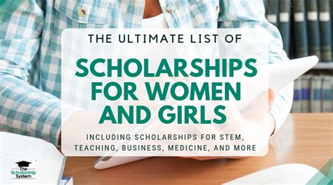 the ultimate list of scholarships for women and girls the scholarship system
