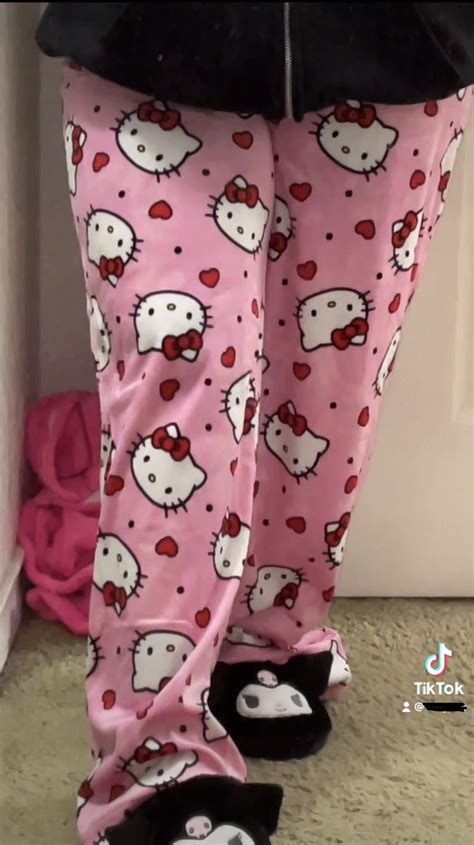 Sanrio Hello Kitty Casual Pajama Pants Girl Summer Cute Cartoon Home