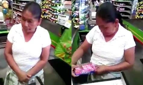 Youll Never Guess Where This Shoplifter Hid The Shopping She Nicked Express Co Uk