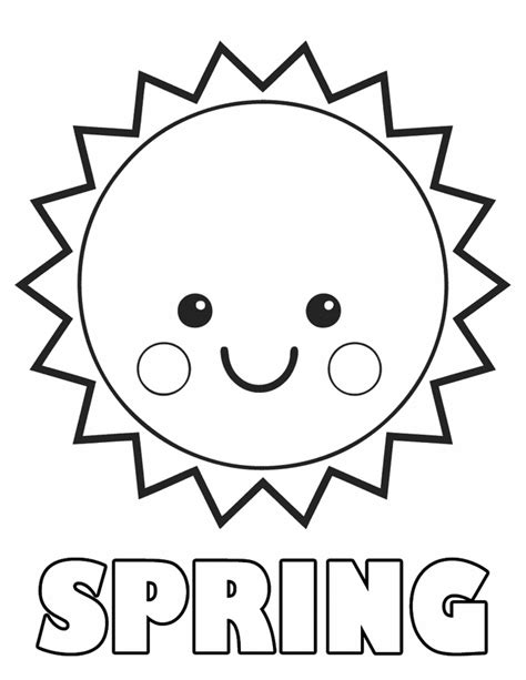 Our spring coloring sheets are a brilliant free resource for teachers and parents to use in class or at home. Spring Sun Coloring Pages For Girl | Coloring Pages For Kids | Spring coloring pages, Spring ...