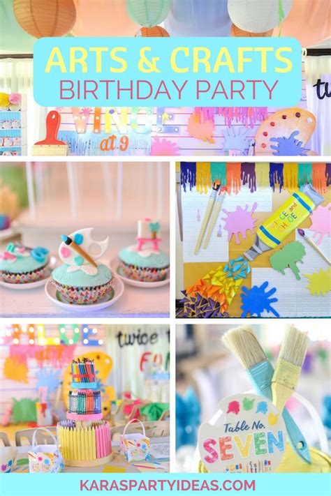 Karas Party Ideas Arts And Crafts Joint Birthday Party Karas Party Ideas