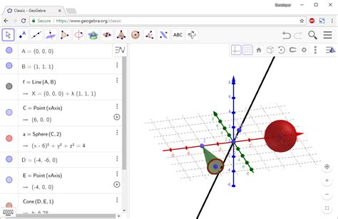 Geogebra Geometry 3d