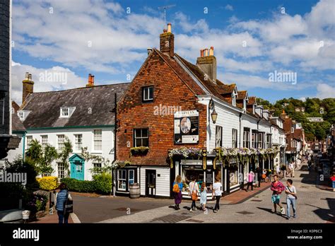 The High Street Lewes East Sussex Uk Stock Photo Alamy