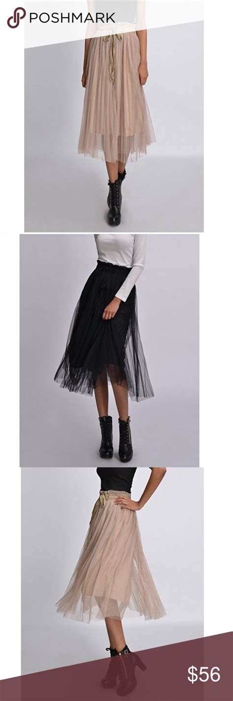 Black And Beige Midi Skirts Beige Midi Skirt Fashion Design Clothes