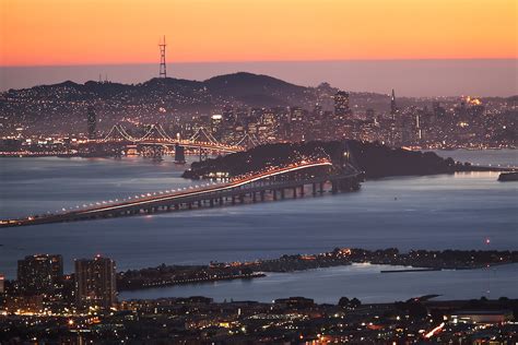 San Francisco Bay Area Scenic View From Berkeley Hills Berkeley