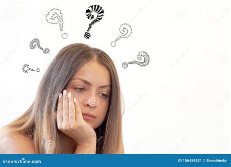 Female Face With Question Mark