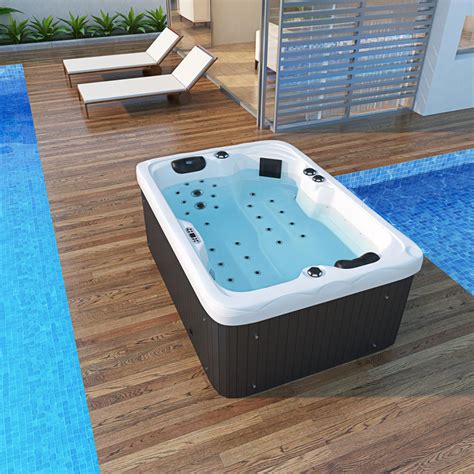 Outdoor Whirlpool With Heater LED Ozone Hot Tub Spa For Persons X Wpc EBay