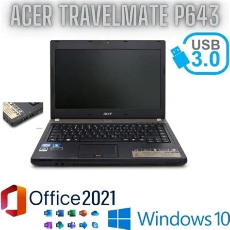 Acer Travelmate P643 Core I5 3240m Ram 4gb Hdd 500gb 14 Inch Windows 10