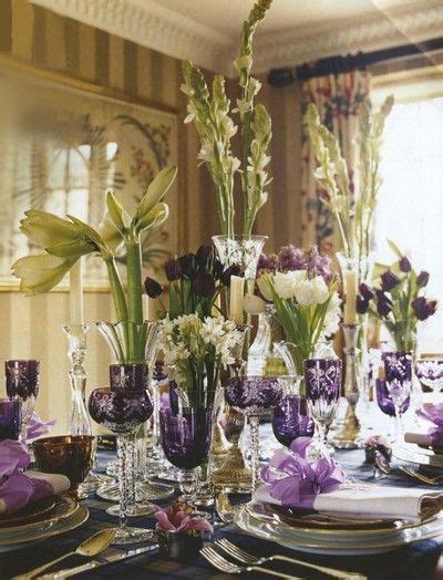 Purple And Green Spring Tablescape Table Settings Beautiful Table