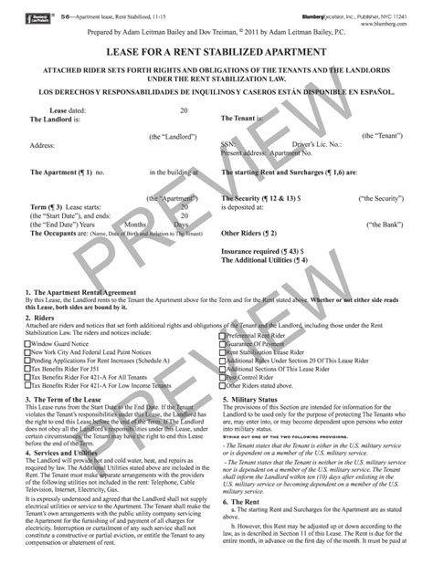 Rent Stabilized Lease Form Pdf Fill Out And Sign Online Dochub