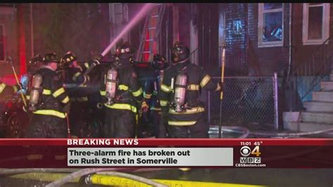 Crews Battle Fire At Apartment Building In Somerville Youtube