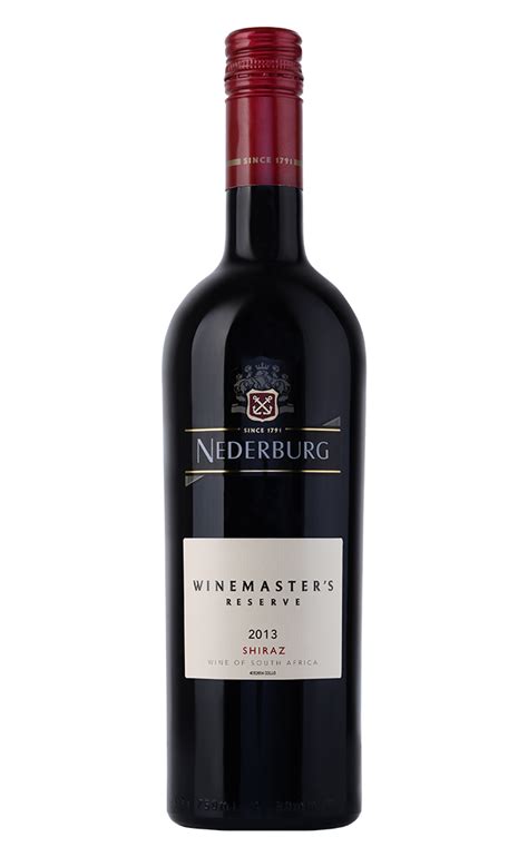 Buy Online Nederburg Winemasters Reserve Shiraz Al Hamra Cellar
