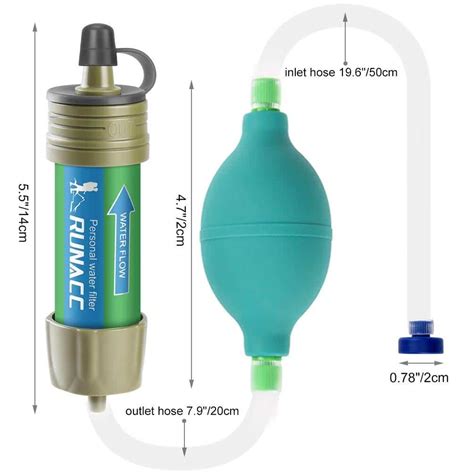 Rv water filtration system reviews. RUNACC Water Filter Camping Straw Filtration System Review ...