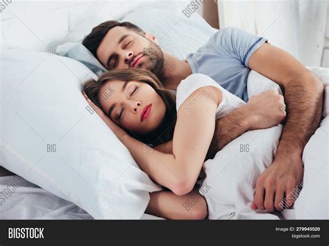 Adult Couple Sleeping Image And Photo Free Trial Bigstock