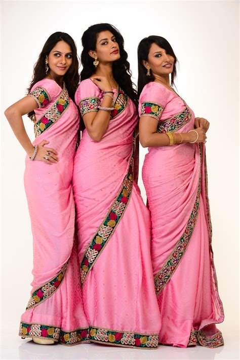 Trendy Pink Bridesmaids Saree Saris And Things