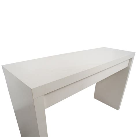 A robust and reusable substance that with every passing year retains its genuine character. 54% OFF - IKEA IKEA Malm White Single Drawer Narrow Desk ...