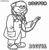 Doctor Coloring Colouring Colorings sketch template