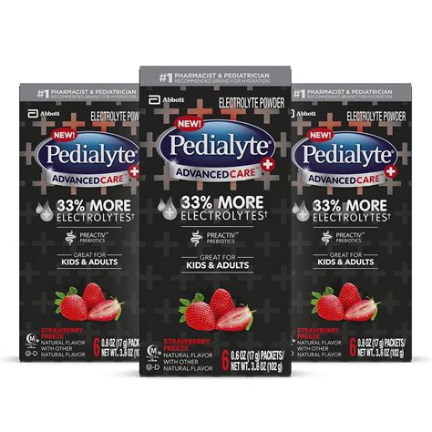 Pedialyte Advancedcare Plus Electrolyte Powder With 33 More