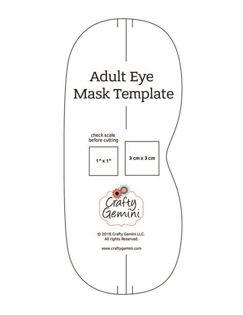 You can download the free pattern by clicking here. free eye mask pdf pattern template by crafty gemini ...