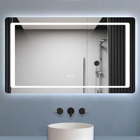 Ivy Bronx 1200 X 700 Led Bathroom Mirror With Demister Dual Touch Wayfairie