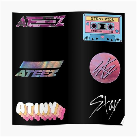 Stray Kids Ateez Staytiny Kpop Buy Medium Or Larger For Sticker Pack
