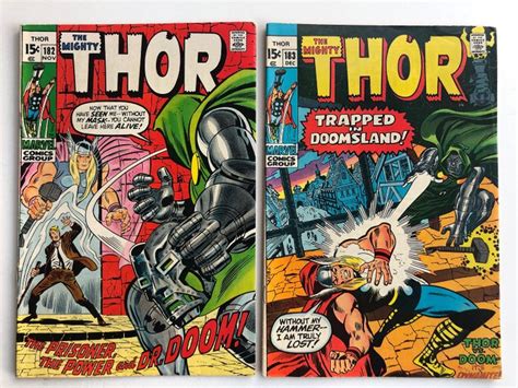 The Mighty Thor 182 And 183 Doctor Doom Appearance Higher Grade