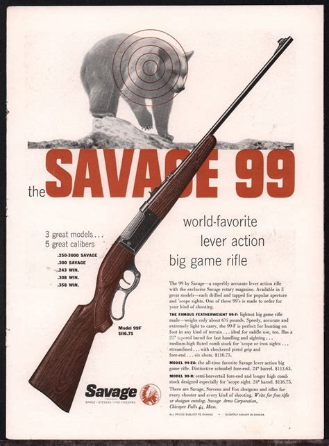 Vintage Ad Savage Firearms Model Lever Action Rifle Model My Xxx Hot Girl