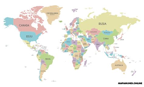 Planisferio Mapa Del Mundo Mapamundi Mapa Politico Del Mundo Paises Images