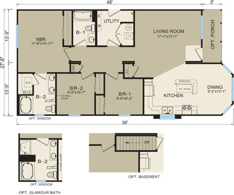 Michigan Ranch Modular Home Floor Plan 3650 Floor Plans Modular