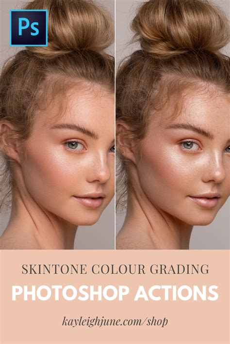 Skintone Colour Grading Photoshop Actionspresets For Studio