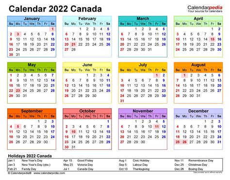 2022 Holidays In Canada Nexta Inside 2022 Calendar Everydays A