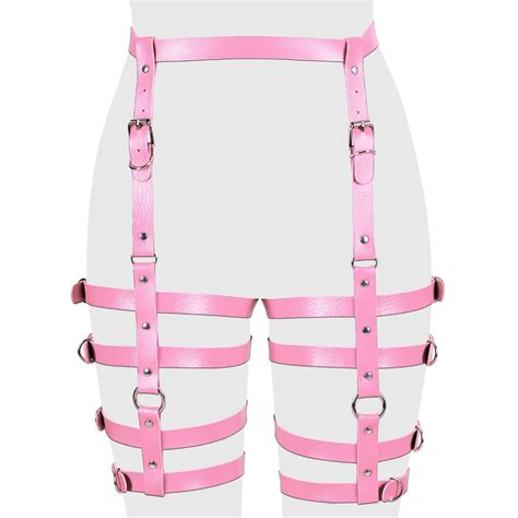 adjust dance rave wear harness fashion punk tight suspender cage leather harness straps belt