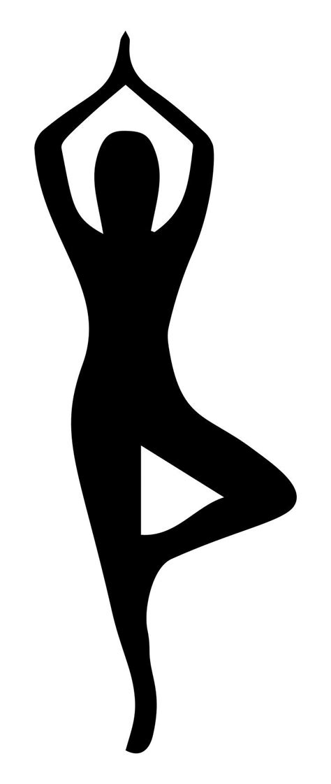 Female Yoga Pose Silhouette Clip Art Image Clipsafari Silhouette