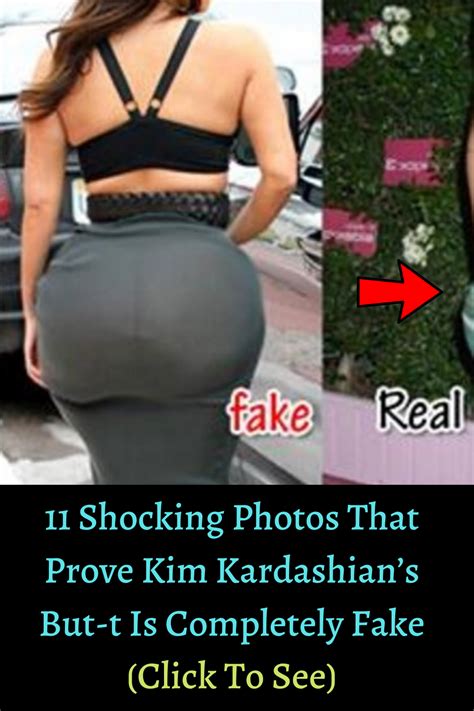 11 Shocking Photos That Prove Kim Kardashians But T Is Completely Fake Kim Kardashian