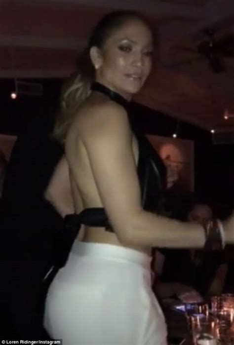 Jennifer Lopez Puts Her Toned Back On Display As She Shows Of Latin