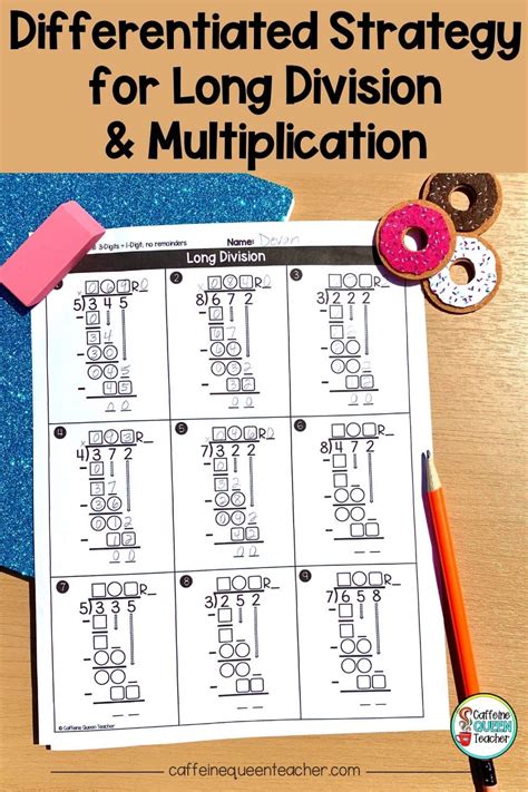 Long Division And Multiplication Using The Standard Algorithm